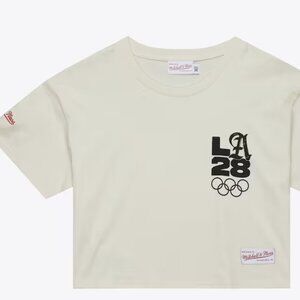 Women's Cream LA28 Summer Olympics Cropped T-Shirt